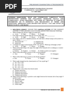 Preliminary Examinations Is Trigonometry: Prepared By: Mark Jerome de La Peña