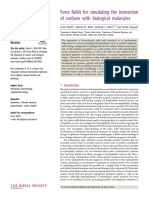 Force Fields For Simulating The Interaction of Surfaces With Biological Molecules