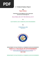 Bachelor of Technology: Aditya College of Engineering