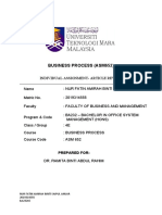 Business Process (Asm652) : Prepared For