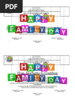 Certificate of Participation: Sta. Lucia Elementary School