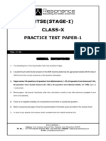 (PDF) NTSE Stage-1 Mock Test 1 - Compress