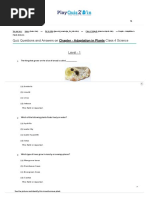 Chapter Adaptation in Plants Questions and Answers of Class 4 Science (Level - 1) - Playquiz2win PDF