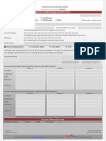 Internet and SMS Banking Enrollment Form: United Commercial Bank Limited Branch