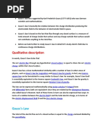 Qualitative Description: Gauss's Law