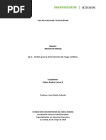 Analisis para La Determinacion Del Riesgo Crediticio