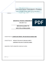 Regionalsim Vs Multilateralism: Regional Trade Agreements