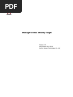 Huawei Imanager U2000 Version 1 Release 6 Security Target v1.6