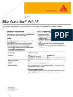 Sika Waterbar® WP AF: Product Data Sheet