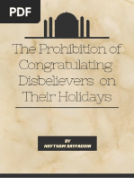 The Prohibition On Congratulating Disbelievers On Their Holidays PDF