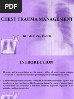 Chest Trauma Management: Dr. Mariana Ungur