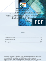 Consecințele Crizei Economice Din Republica Moldova