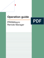 Operation Guide: Prismasync Remote Manager