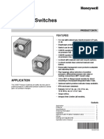 C6097A, B Pressure Switches: Features