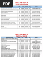 Horario 2018