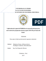 Aplicación de La Guía Del PMBOK en La Ejecución Del Proyecto Santa PDF