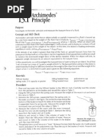 13.1 Archimedes Principle Activity