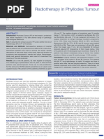 Radiotherapy in Phyllodes Tumour: Abst T