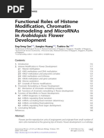 Functional Roles of Histone Modification, Chromatin Remodeling and Micrornas in Arabidopsis Flower Development