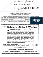 Lesson Quarterly: Sabbath School Worker A