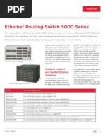 Ethernet Routing Switch 5000 Series: Scalable, Resilient and Flexible Ethernet Switching