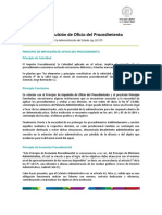 Principio de Impulsión de Oficio Del Procedimiento PDF