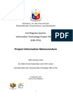 Project Information Memorandum: Civil Registry System-Information Technology Project Phase II (CRS-ITP2)