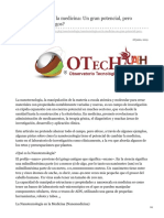 Otech - Uaeh.edu - Mx-Nanotecnología en La Medicina Un Gran Potencial Pero Cuáles Son Los Riesgos