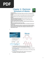 Chapter 6: Electronic Structure of Atoms: Waves