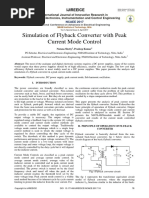 Simulation of Flyback Converter With Peak Current Mode Control