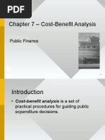 Chapter 7 - Cost-Benefit Analysis: Public Finance