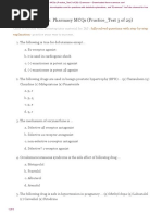 Pharmacy MCQs Practice Test 3