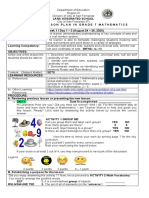 Learner's Module in Grade 7 Mathematics Pages 1 - 4 Global Mathematics, Page 2 - 18 Synergy For Success in Mathematics, Pages 2 - 13