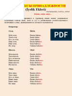 АФФИКСЫ ПРИНАДЛЕЖНОСТИ И ПРИТЯЖАТЕЛЬНЫЕ МЕСТОИМЕНИЯ PDF