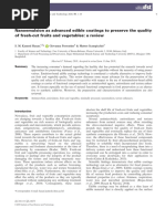 Review Nanoemulsion As Advanced Edible Coatings To Preserve The Quality of Fresh-Cut Fruits and Vegetables: A Review