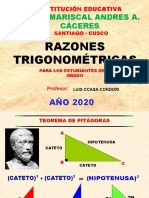 Razones Trigonometricas para 5° Grado