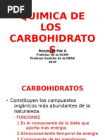 Quimica de Los Carbohidratos