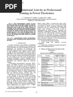 Interinstitutional Activity in Professional Training in Power Electronics