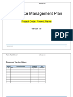 Resource Management Plan: Project Code: Project Name