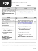 Petty Cash /imprest Reimbursement Post Audit Checklist