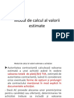 Modul de Calcul Al Valorii Estimate PDF