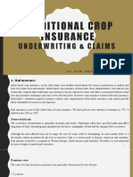 03 Traditional Crop Insurance - Underwriting and Claims