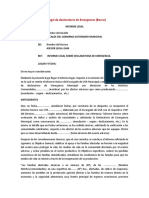 Modelo Informe Legal de Declaratoria de Emergencia