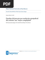 Desalojo Del Precario Por Resolución Del Contrato - Caso Solano - Stamped