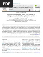 Selecting The Most e Cient Genetic Algorithm Sets in Solving Unconstrained Building Optimization Problem