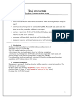 Final Assessment: Petroleum Economics Problem Solving