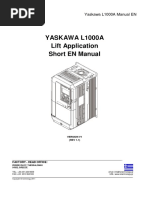 Yaskawa L1000A Lift Application Short EN Manual