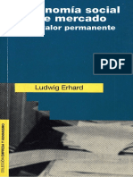 Economía Social de Mercado. Su Valor Permanente - Erhard