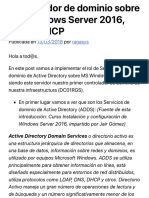 Controlador de Dominio Sobre MS Windows Server 2016, DNS y DHCP - Ragasys Sistemas PDF