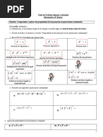 Guía Matemática 8vo Básico Propiedades de Las Potencias Semana 1 de Junio